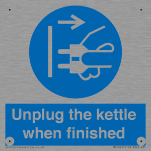 Unplug the kettle when finished
